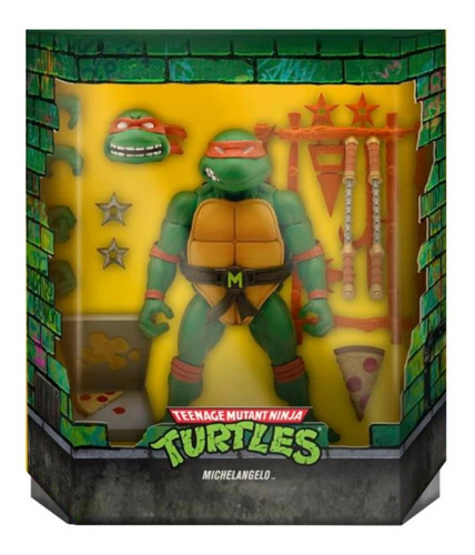 Figura Michelangelo - Tmnt Tortugas Ninja Super 7 Ultimates