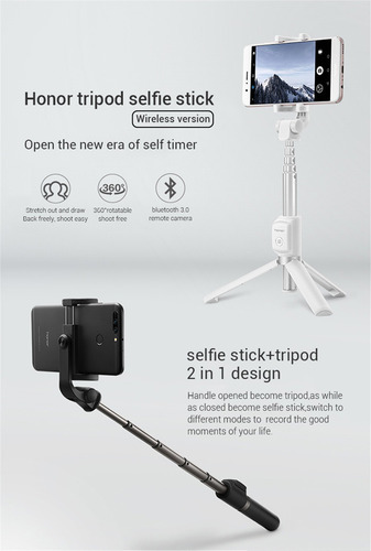 Huawei Honra Af15 Selfie Stick Tripé Portátil Sem Fio
