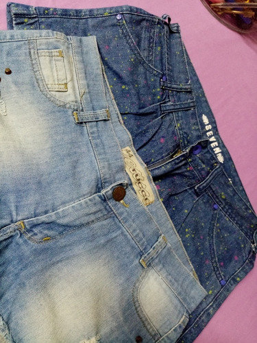 Lote De 2 Shorts P. Dama Jeans- Impecables!!! Talle M. 