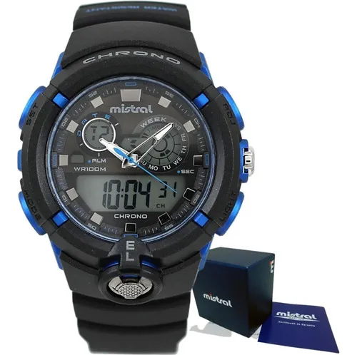 Reloj Pulsera Para Hombre Mistral Gadw-1161-01 Sumergible Color de la malla  01