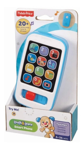 Fisher Price Telefono Smartphone Celular De Aprendizaje Azul