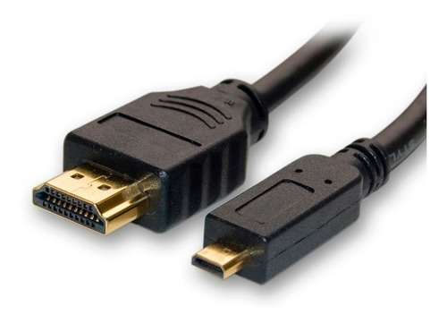 Cable Hdmi Micro Hdmi 1 Mtrs 1080p Fullhd Ficha Oro Cimexi