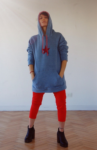 Buzo Oversize Frisa Mujer Estampado O Liso!! 30 % Off Hoy