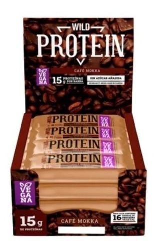 Wild Protein Mokka Caja 16 Unidades - Vegana - Wild Foods