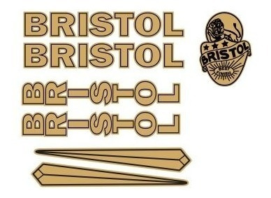 Adesivo Para Bicicleta Antiga Bristol - Frete Grátis