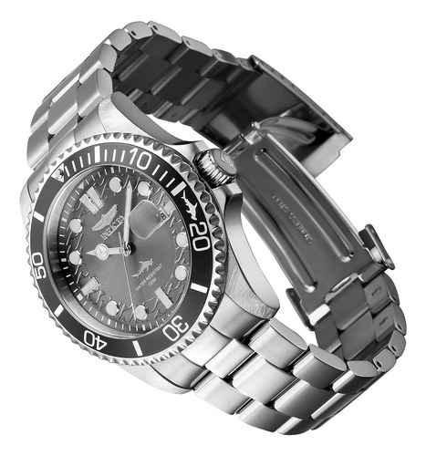 Reloj De Cuarzo De Acero Inoxidable Para Hombre 43mm Platead