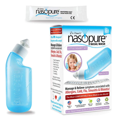 Dr. Hanas Nasopure Thenicer Neti Pot   Paquetes De Sal