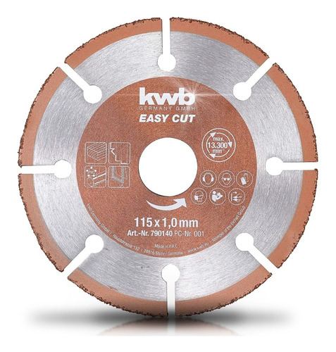 Disco 115mm Kwb De Amoladora Para Madera Calidad 5 Estrellas