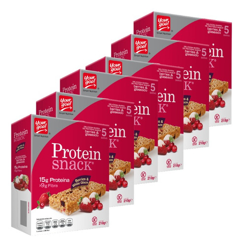 Protein Snack Yoghurt & Berries Pack 6 Cajas Dietafitness