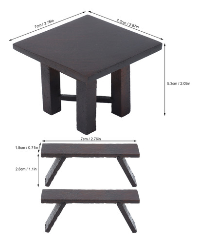 Juego De Mesas De Madera Con Forma De Casa De Muñecas, Tamañ