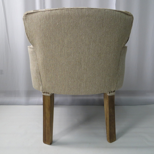 Imagen 7 de 10 de Silla Sillon Matero Poltrona Chenille Malva Natural Premium