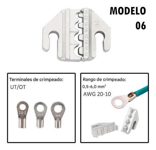 Kit Pinza Crimpeadora Mordazas Intercambiables Multifuncion
