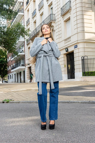 Tapado Londres Con Tira Y Bolsillos De Invierno