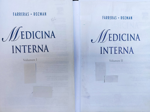 Libro Farreras Y Rozman Medicina Interna Vol1y2  173o5