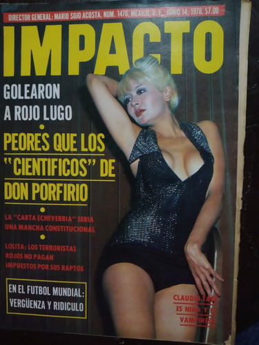 Claudia Tate En Revistas Impacto No. 1476 Junio 1978