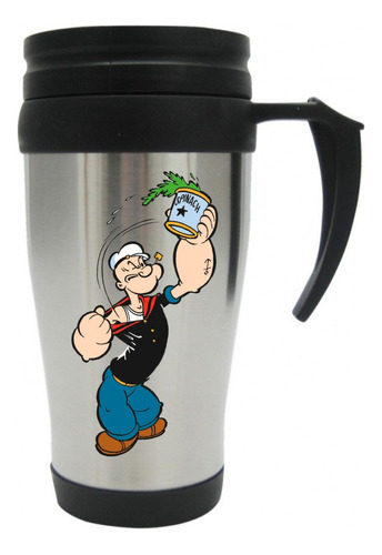 Vaso Viajero Metalico Popeye Mugs I