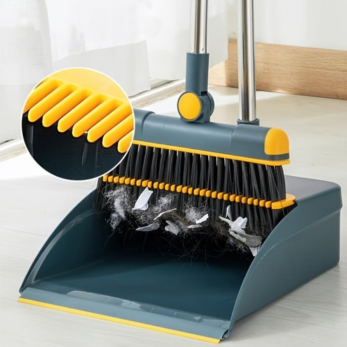 Juego De Escoba Y Recogedor Para Mascotas Con Mango Extensib