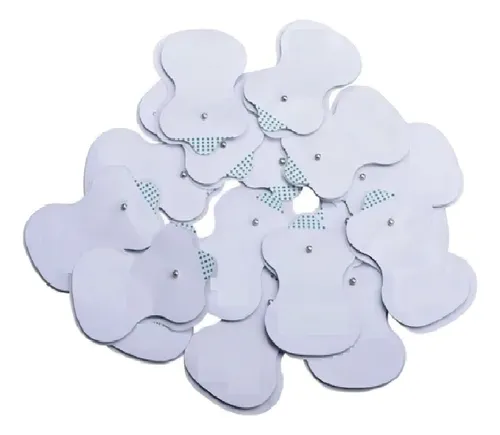 comprar Kit 10 Peças Adesivo Eletrodos Pads Aparelhos Fisioterapia Cor Branco