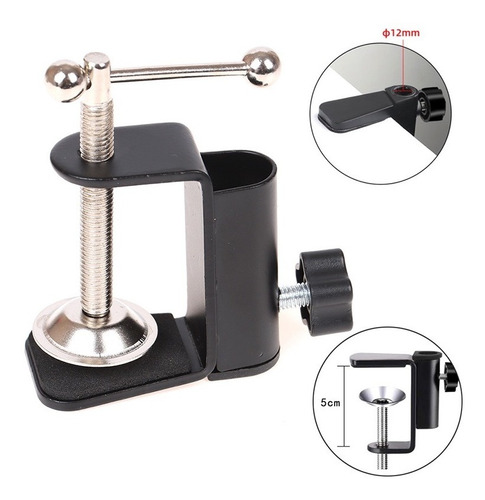 Imagen 9 de 10 de Clamp Morsa Para Brazo De Microfono - Repuesto Completo