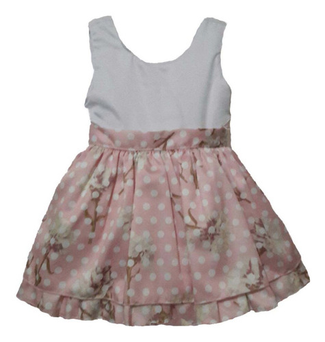 Vestido Infantil Menina Festa Bebê Batizado Criança Floral