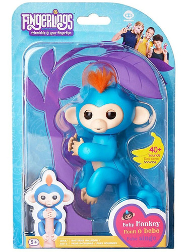 Monito Fingerlings Baby Monkey Boris Interactivo Bebe Wowwee