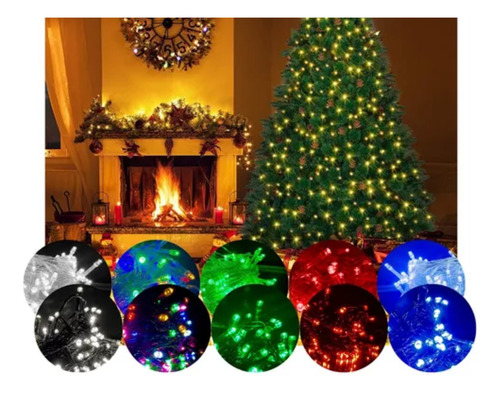 Pisca Pisca Led 100 Lampadas 8 Funções Natal Natal 9 Metros 127v