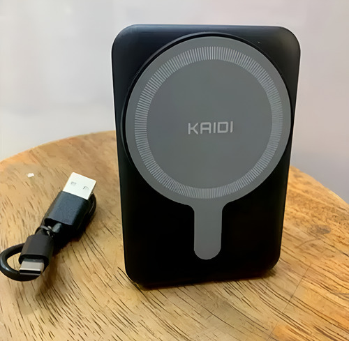 Carregador Mini Power Bank Portátil Celular Indução Kaidi