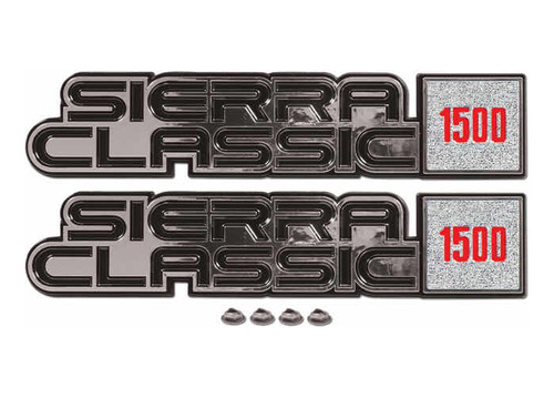 Par De Emblemas Originales Sierra Classic
