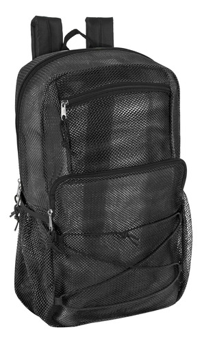 Mochila De Malla Transparente De Lujo Cordón Elástico...