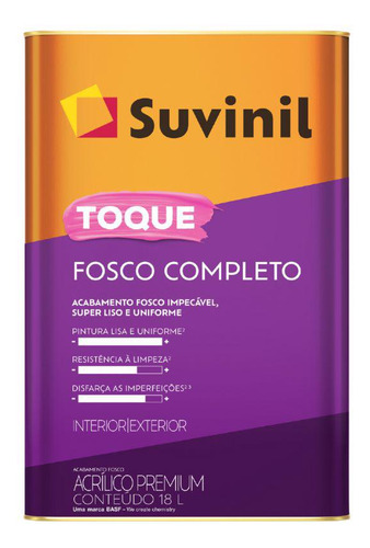 Tinta Toque Fosco Completo Névoa Intensa 18l Suvinil