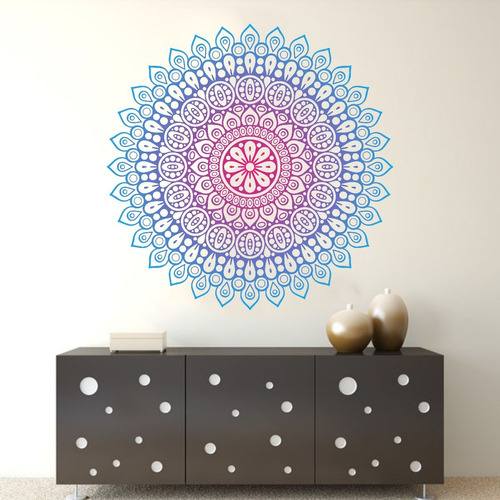 Vinilos Decorativos Mandala Mod 5 Mediana - 1 Metro