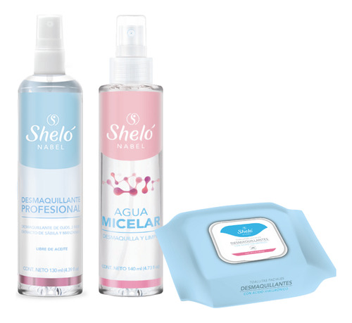 Kit Desmaquillante Profesional Sheló Nabel Limpieza Profunda