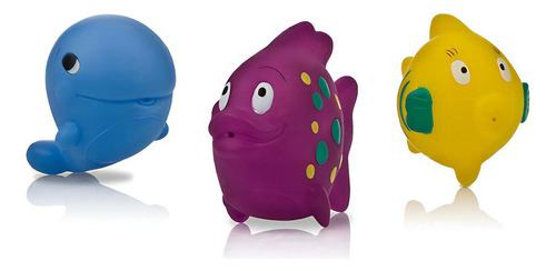 Nuby - Paquete De 3 Divertidos Peces Squirter, Juguetes Para