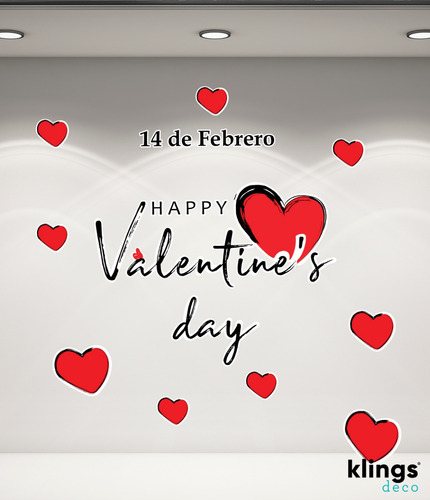 Imagen 2 de 9 de Vinilos Vidriera Enamorados San Valentin Pride