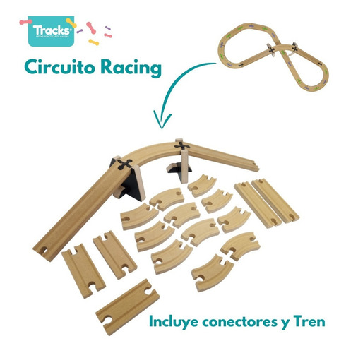 Imagen 3 de 10 de Tracks Pistas Circuito Racing Con Tren Compatible Trencity