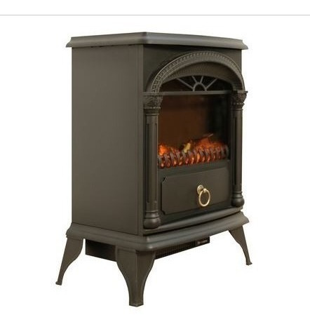 Imagen 2 de 4 de Chimenea Electrica Roble Negra