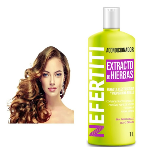 Acondicionador Para Cabello Extractos Herbales Nefertiti 1t