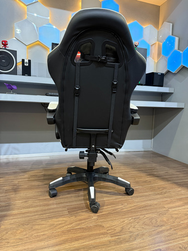 Silla Gamer Stream Con Apoya Pies Eco Cuero Baires4