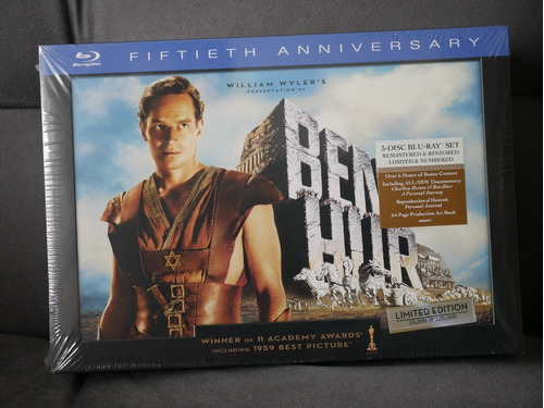 Ben Hur - Edição Limitada 50 Anos Blu Ray (lacrado)