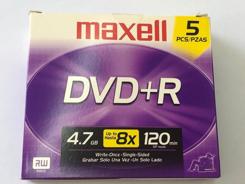 Dvd  Dvd+r 4.7gb 120 Minutos  Maxell 