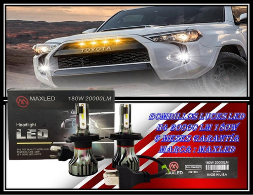 Bombillos Luces Led H4 20000 Lm 180w 6 Meses Garantía 