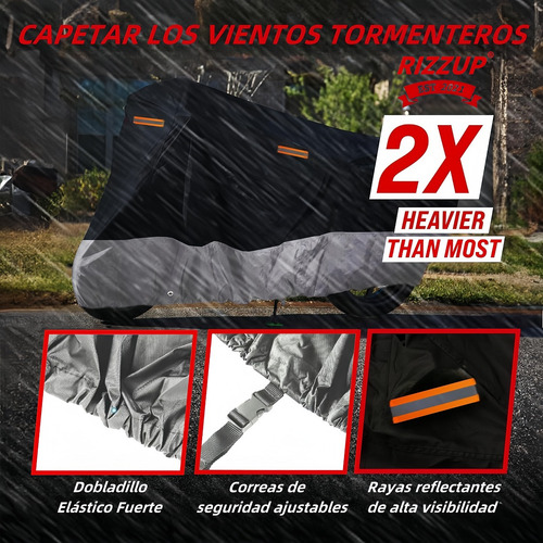 Funda Motocicleta Grueso Impermeable Cubiertas Protección