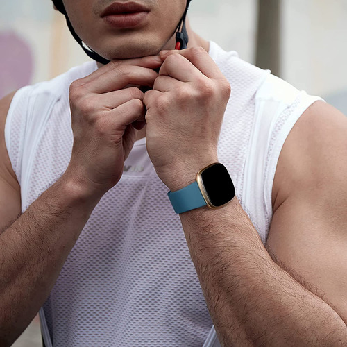 Imagen 7 de 9 de 4 Mallas P/ Reloj Fitbit Versa 3 / 4 & Sense 1 & 2 Large