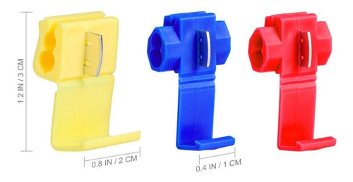 Imagem 4 de 10 de Kit 100 Conector Elétrico Derivação Emenda Cabo Fios Taplink