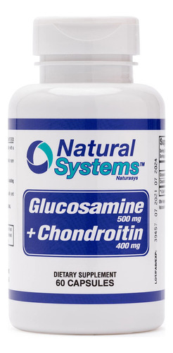Glucosamina Más Condroitina 60 Cápsulas De Natural Systems