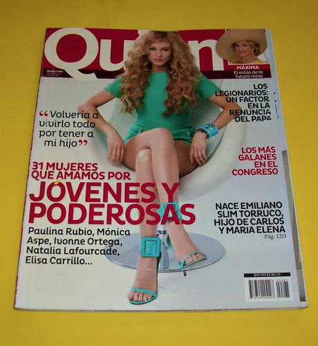 Paulina Rubio Revista Quien Natalia Lafourcade Carla Morison