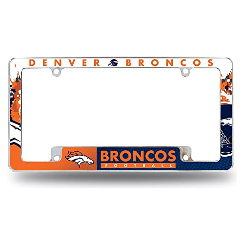 Marco Cromado Placas De Automóviles De Nfl De 12  X 6 ...