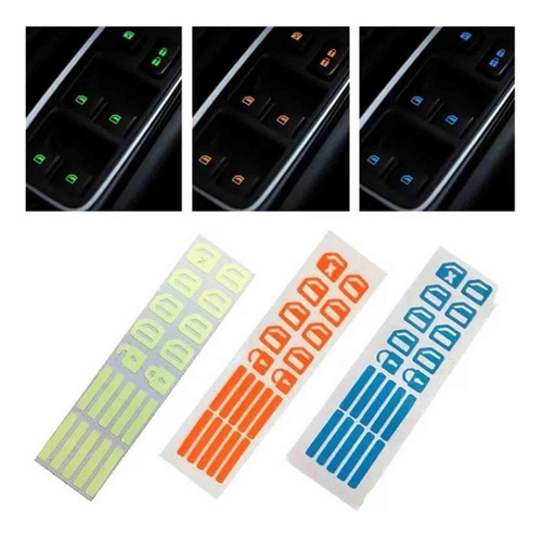 2 Pegatinas Luminosas Para Interruptor Azul