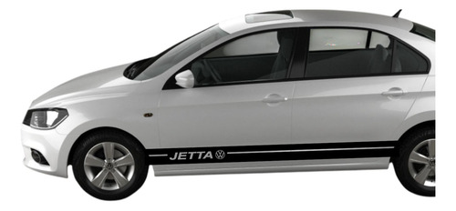 Par De Stickers En Vinil Franjas Laterales Auto Vw Jetta