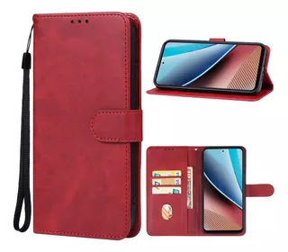 Capa De Telefone De Couro Elegante E Simples Para Motorola